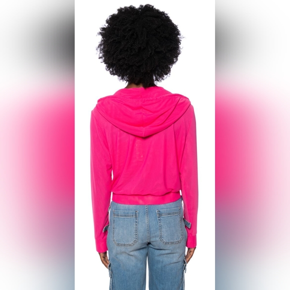 NWT AKIRA 2-piece Women's Pink Mesh Joggers & Hoodie, Size 2X. - Picture 8 of 12